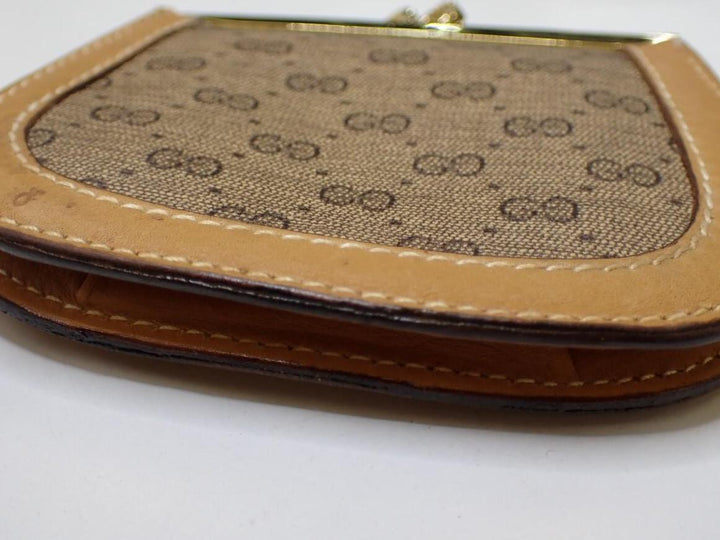 Beige Micro GG Coin Case