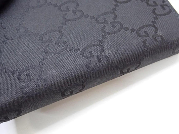 Black GG Canvas Notebook Cover