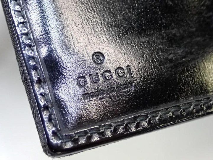 Black GG Canvas Notebook Cover