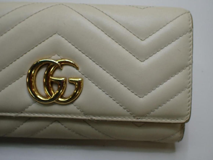 Beige Marmont Long Wallet