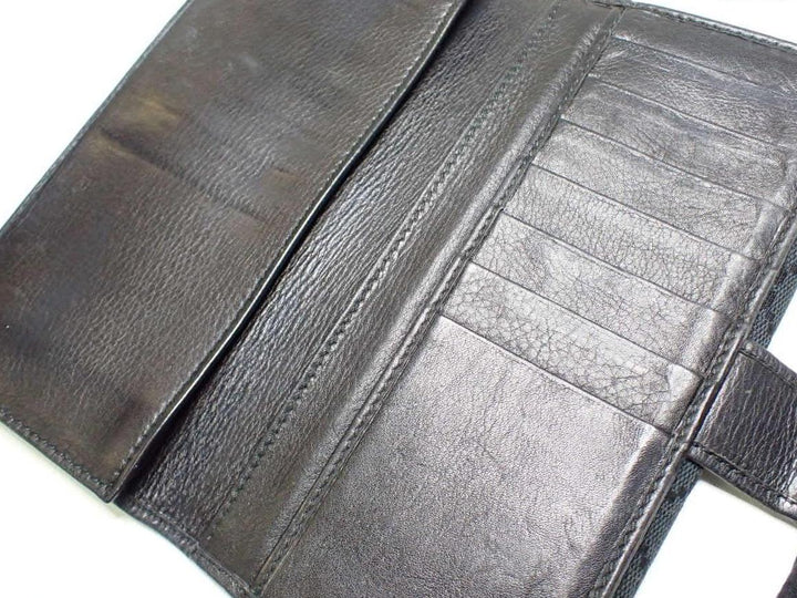 Black GG Canvas Long Wallet