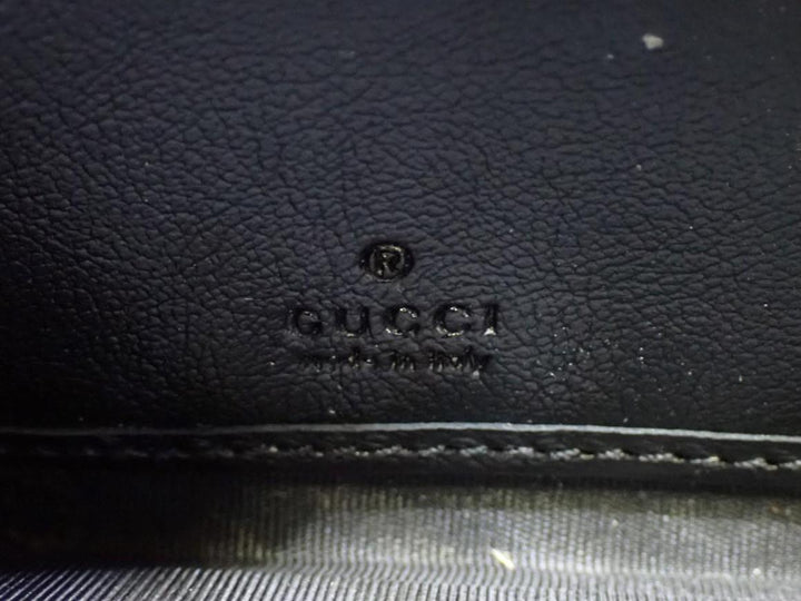 Black Double GG Zippy Wallet