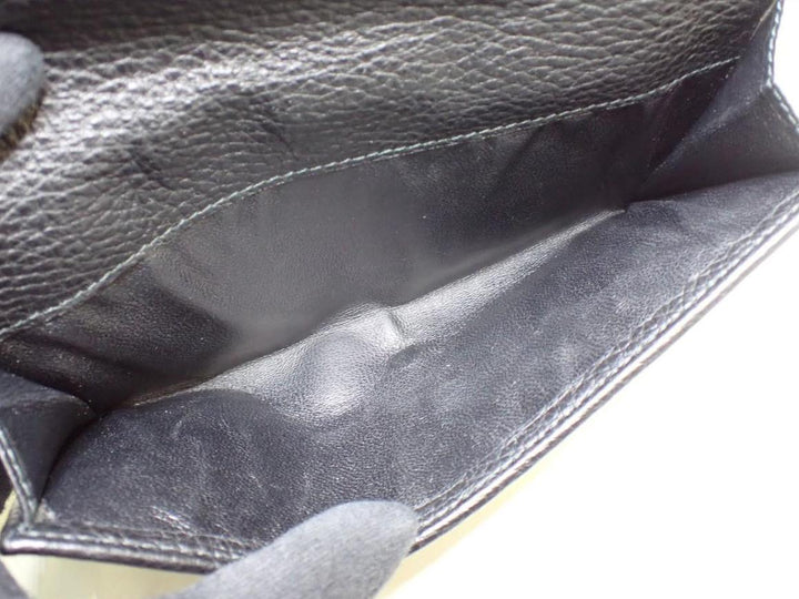 Black GG Canvas Long Wallet