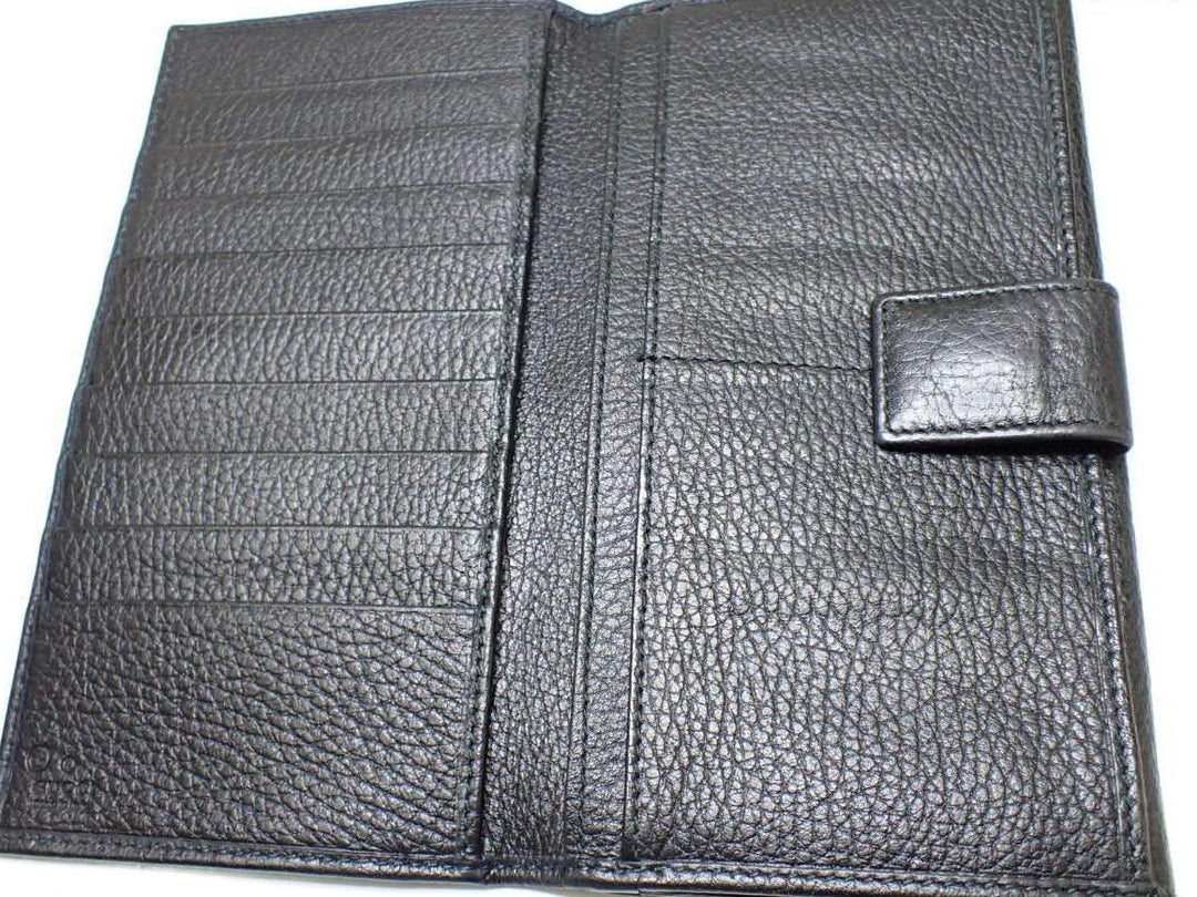 Black GG Canvas Long Wallet