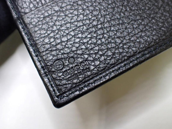 Black GG Canvas Long Wallet