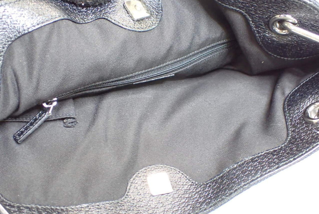 Black GG Canvas Tote Bag