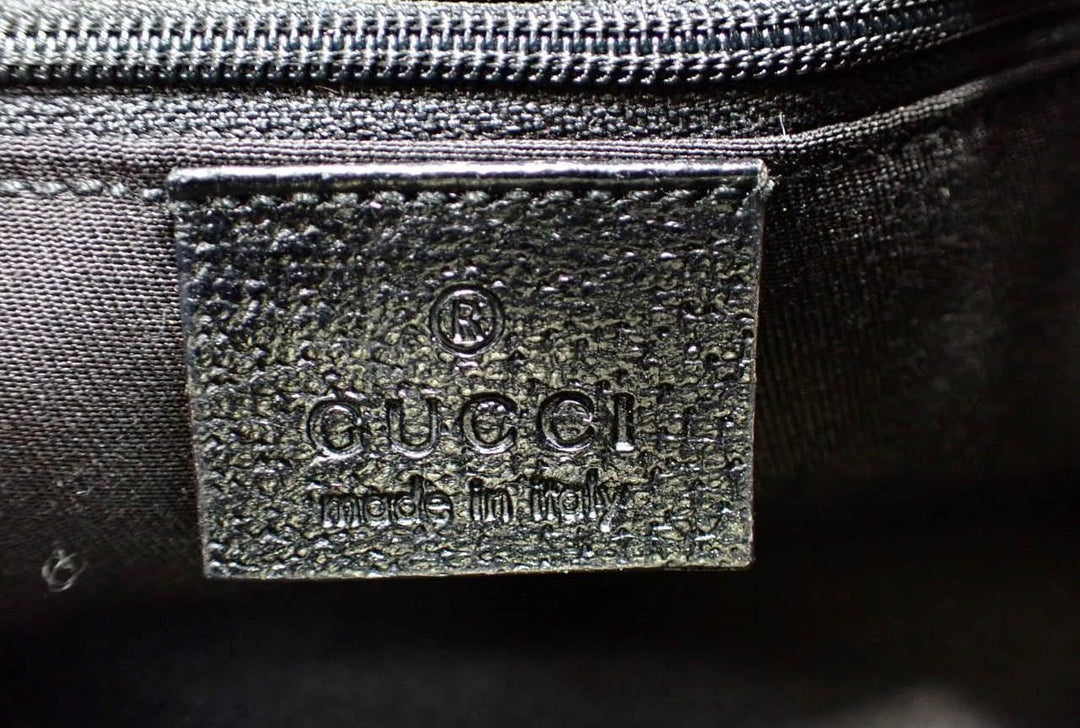 Black GG Canvas Tote Bag