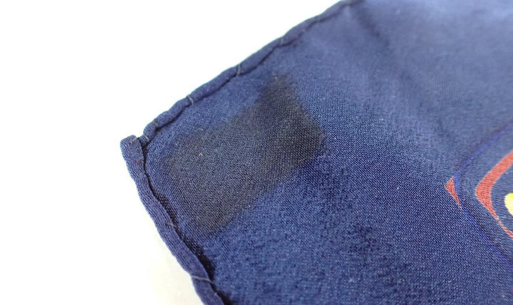 Navy Blue Silk Scarf