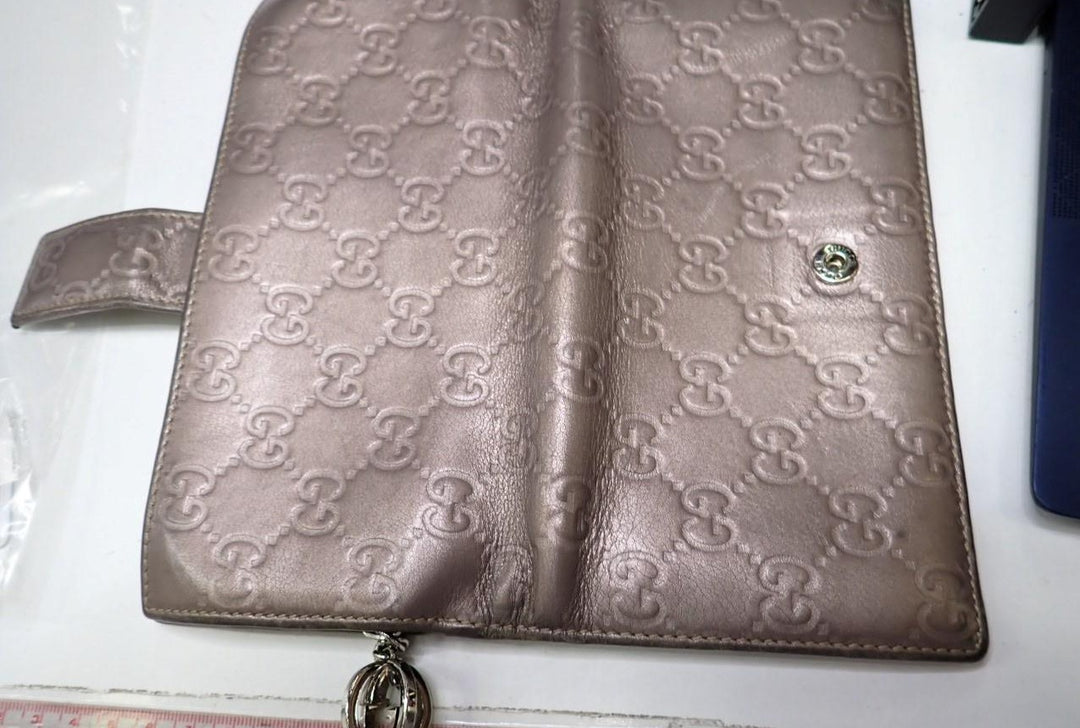 Beige Sima Long Wallet