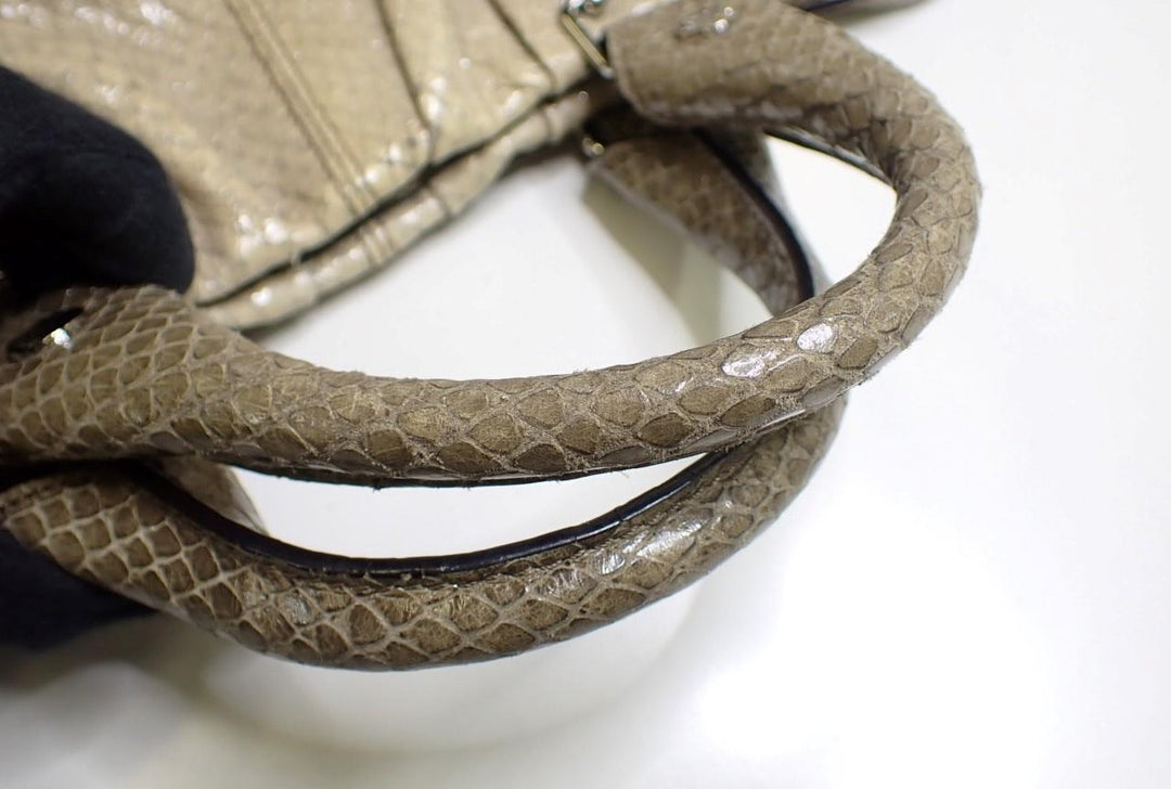 Beige 2 Way Handbag