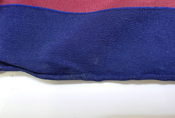 Navy Blue Silk Scarf