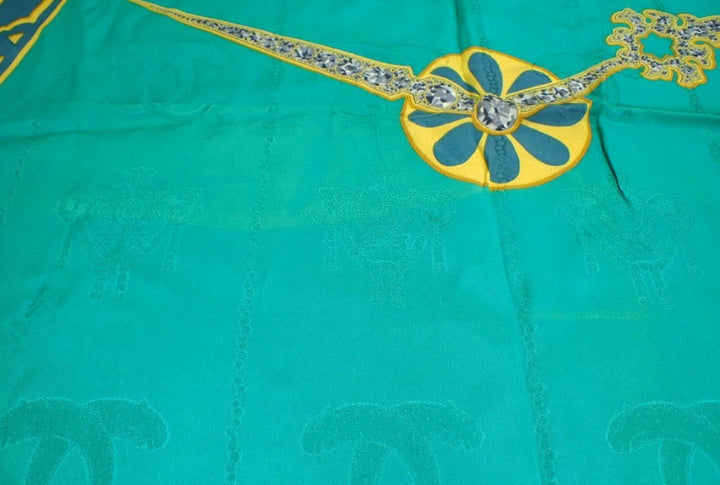 Green Silk Scarf