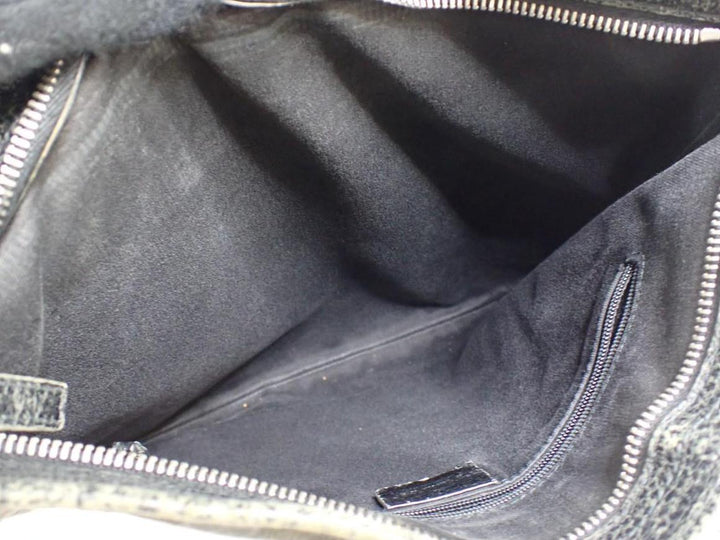 Black GG Canvas Shoulder Bag