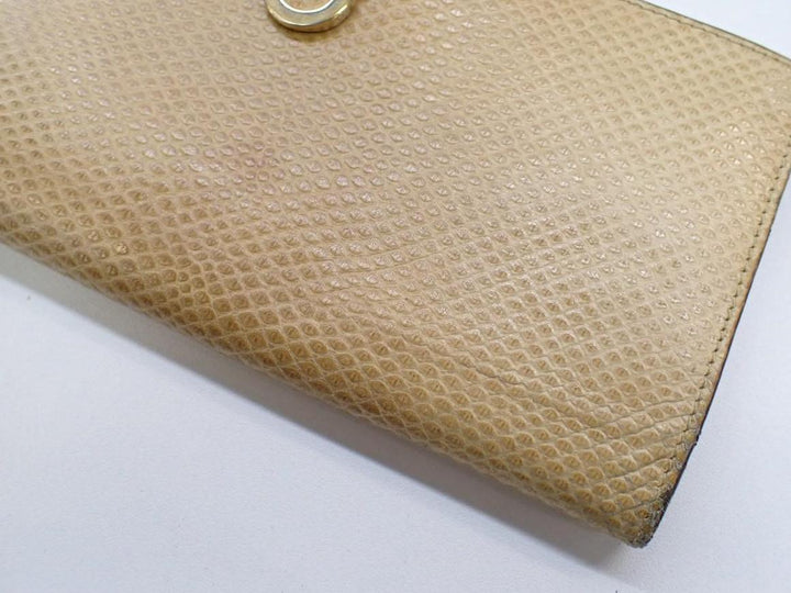 Beige Long Wallet