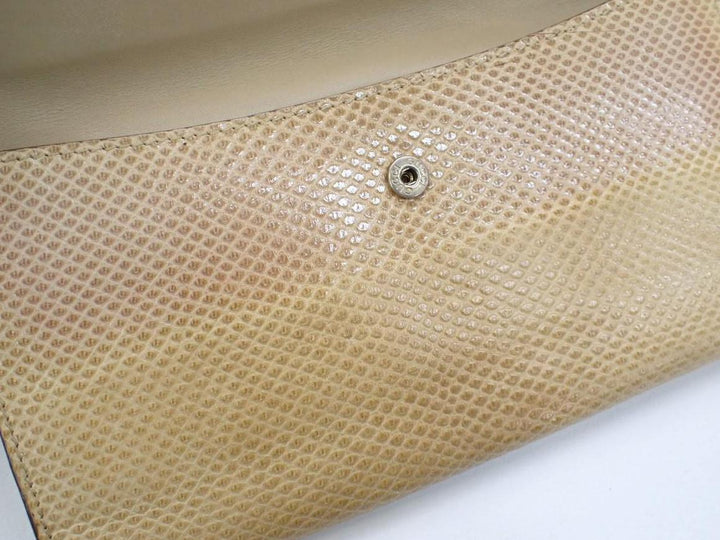 Beige Long Wallet