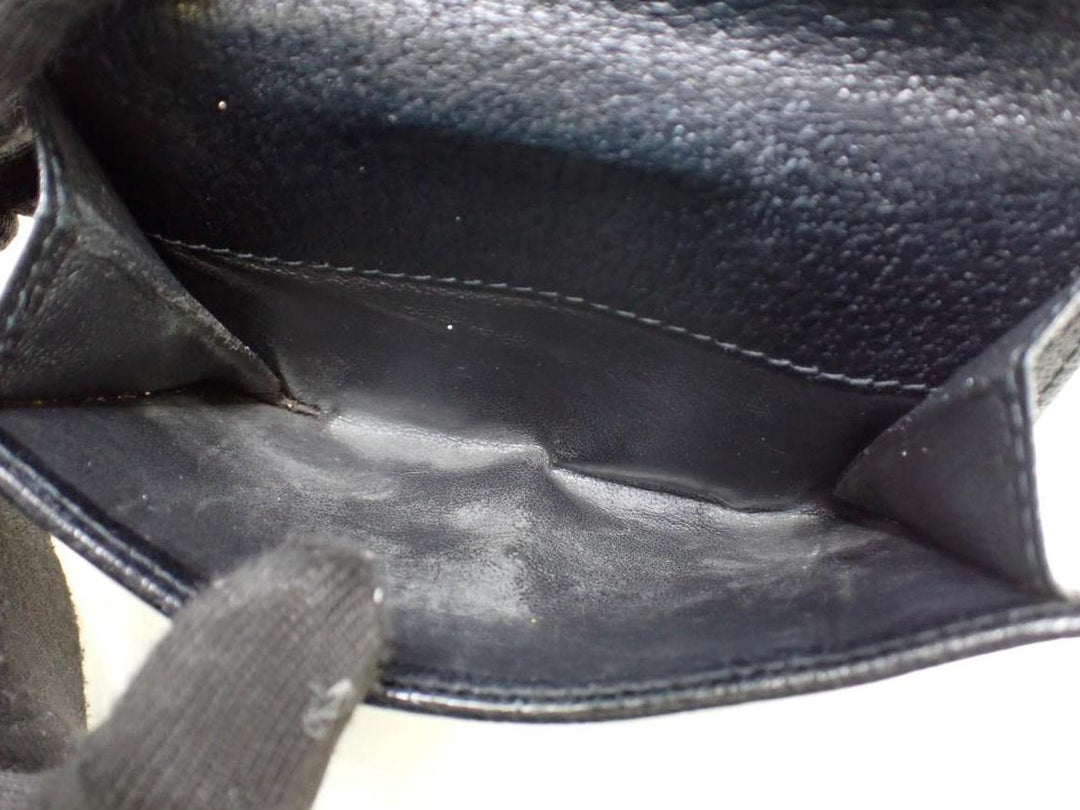 Black GG Canvas Compact Wallet