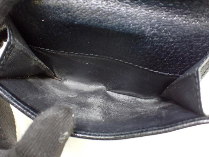 Black GG Canvas Compact Wallet