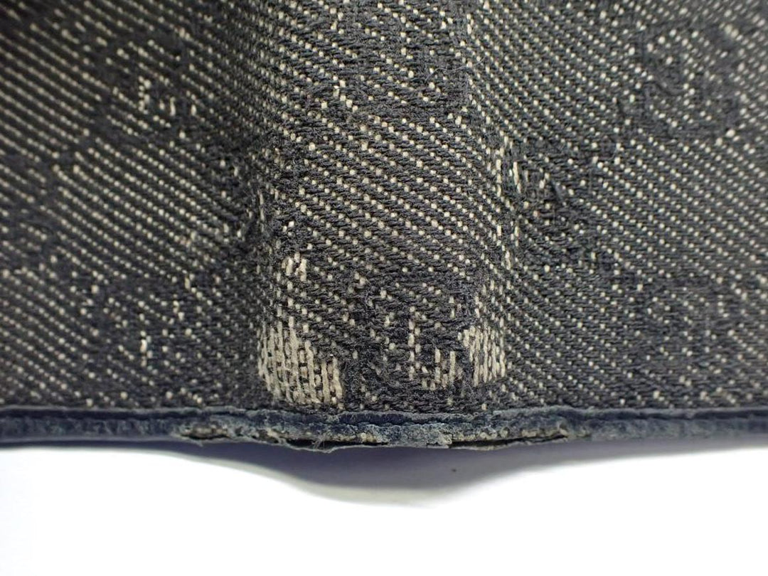 Black GG Canvas Notebook Cover