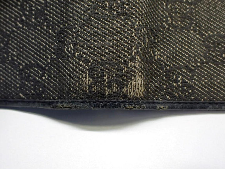 Black GG Canvas Notebook Cover