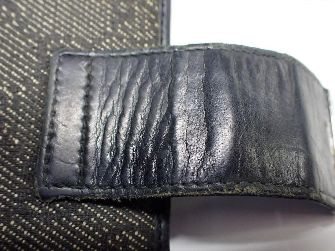 Black GG Canvas Notebook Cover