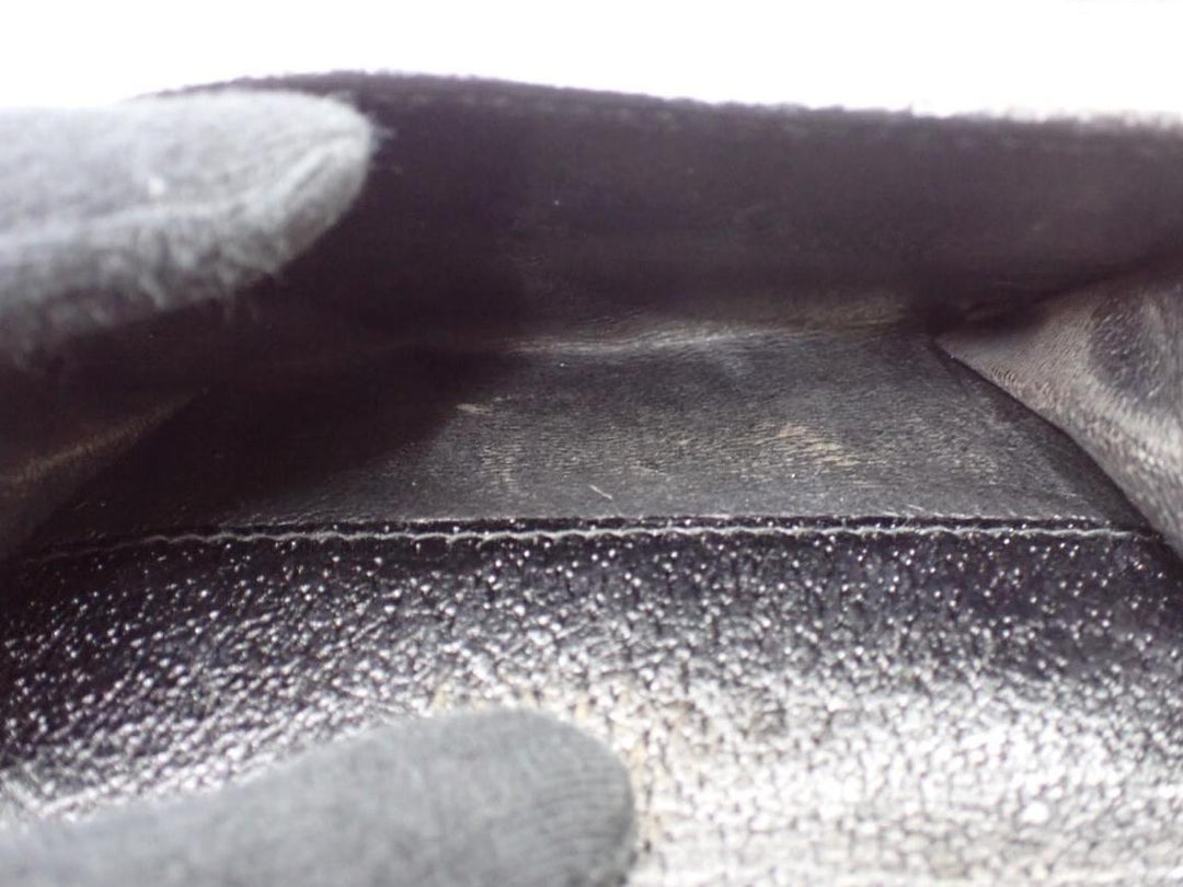 Black GG Canvas Compact Wallet