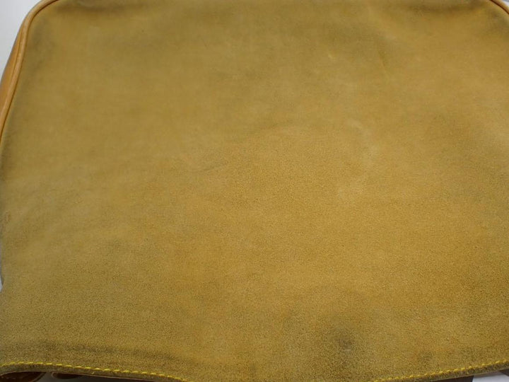 Beige Bamboo Handbag with Strap