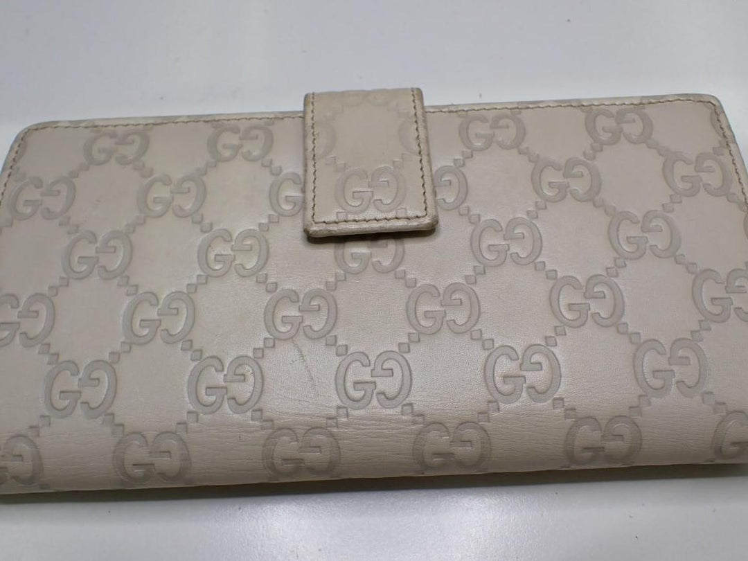 Beige Sima Long Wallet