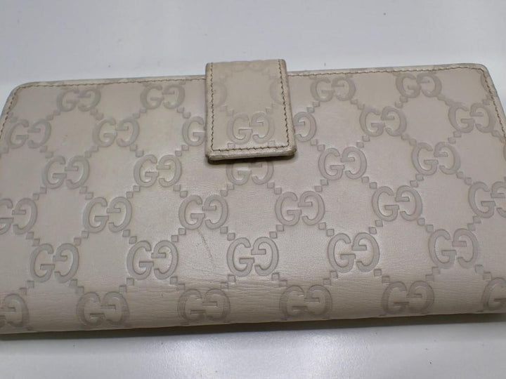 Beige Sima Long Wallet