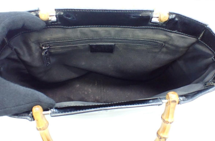 Black Bamboo Handbag