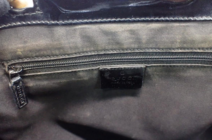Black Bamboo Handbag