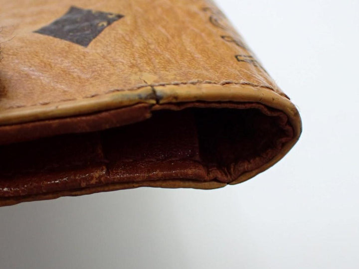 Brown Visetos Tri-Fold Wallet