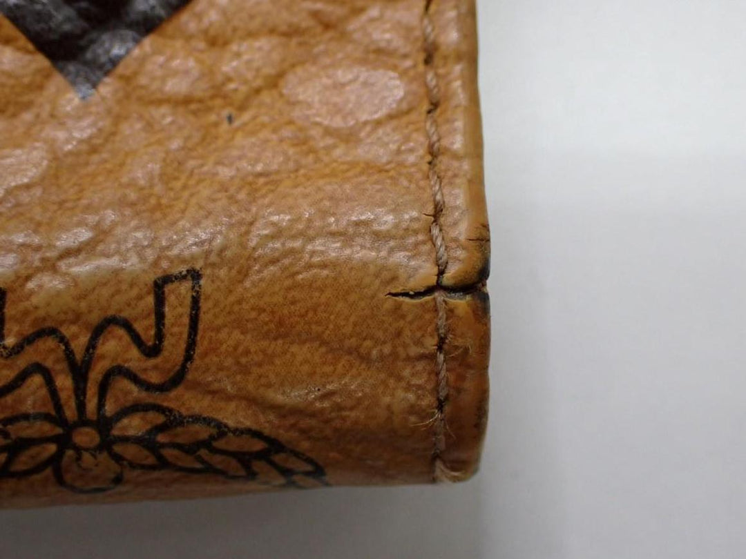 Brown Visetos Tri-Fold Wallet